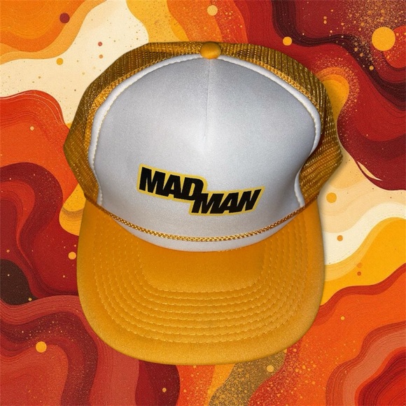 A$AP Ferg Graphic Yellow and White Trucker Hat Cap‎ One Size Adjustable - Picture 5 of 5